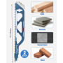 Jissta 2PC Lame de scie sabre, 305 mm Lame Scie Sabre Brique, Scie Sabre Parkside pour Bois, Métal,Parpaing Beton Cellulaire et 