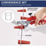 601 Pièces kit de Nivellement pour Carrelage 2mm avec 400 Croisillon Carrelage Autonivelant 200 Cale Carrelage Réutilisable et 1