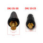 ELCAN Torche à souder TIG SR26V avec gâchette de 4 mètres avec connecteur 35-50 installé et connecteur 10-25 supplémentaires, pi