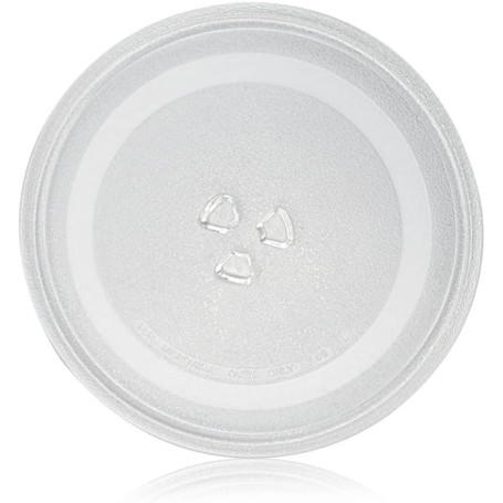 ADERTOS Plateau Micro Onde Universel 24.5cm Plateau pour Micro-ondes Plateau Tournant Universel en Verre Microwave Plate Turntab