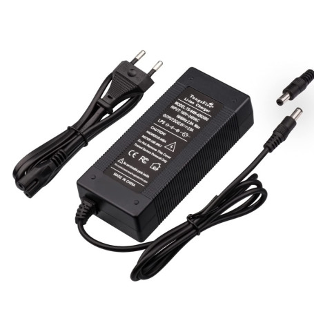 Chargeur Trotinette Electrique, 42V 2A Chargeur 36V Trottinette Batterie avec DC-1Round pour Hoverboard, Scooter Électrique