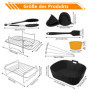 Accessoires pour friteuse à air chaud Russell Hobbs - 2 compartiments - 9 l - Moule en silicone - Accessoire pour friteuse à air