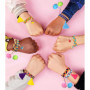 Ophy Kit Bracelet Fille, Kit d'artisanat de Bracelet d'amitié avec Support de Téléphone et 35 Fils avec 16 Décorations DIY, Kit 