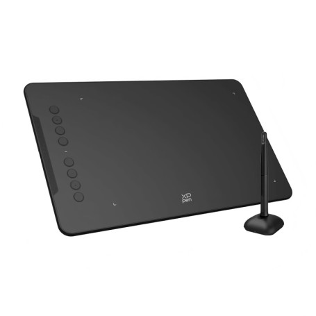 XPPen DECO01V3 Tablette Graphique à Dessin 10x6 Pouces Stylet Passif 16K(16384) Niveaux avec Inclinaison et 8 Raccourcis - Compa