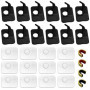 12 Pièces Tir à l'arc Repos avec 4 Pièces Bowstring Nock Point Accessoires de Tir à l'arc,Flèche Repose-Flèche en Plastique Noir