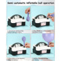 UNIDEAL Pompe à Ballon Electrique, Gonfleur Ballon, Gonfleur Ballon Electrique avec Double Buse, (AC220-240V 600W), Portable Pom