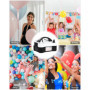 UNIDEAL Pompe à Ballon Electrique, Gonfleur Ballon, Gonfleur Ballon Electrique avec Double Buse, (AC220-240V 600W), Portable Pom