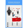 NEOVSUNY Superheros Lanceur de Toile D'araignée de Lanceur de Tireur de Web,Gant de Cosplay Super-héros,Gants de Lanceur pour Su