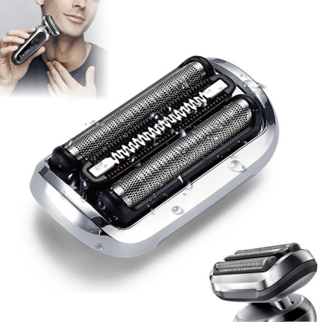 Elfinfi Tete de Rasoir pour Braun Serie 7 (73S), Grille Rasoir pour Braun Serie 7, Facile à remplacer et à nettoyer, Noir pour B