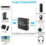 eSynic Convertisseur DAC 192KHz Convertisseur DAC Audio Numérique vers Analogique RCA Coaxial Toslink SPDIF vers Jack L/R 3,5 mm