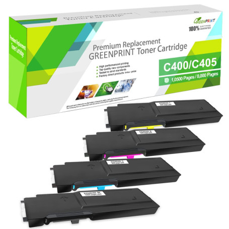 GREENPRINT 4 Couleurs Cartouches de Toner Compatible pour XEROX VersaLink C400 C400n C400dn C405 C405n C405dn MFP 【Très Haut ren