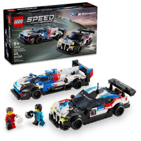 LEGO Speed Champions Voitures de Course BMW M4 GT3 et BMW M Hybrid V8, Véhicules Jouet pour Enfants, 2 Modèles à Construire, 2 F
