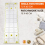 Snadi - Règle de Patchwork 15 x 45 cm | Coupe Précise pour Couture et Loisirs Créatifs | Règles de Patronage | Acrylique Durable