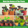 Lot de 100 étiquettes pour plantes - Résistantes aux intempéries - Avec 3 petites pelles de jardin et 2 marqueurs - Pour légumes