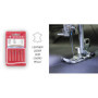 Singer Kit de 2 Paquets d'aiguilles pour cuir et tissus (826R + 832R) 2026 et 2032 130/705 H-J et H-LL (universelles, plates d'u