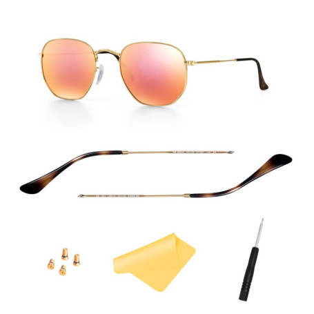 Branches de rechange pour lunettes de soleil Ray-Ban RB3548N, avec 4 vis, 1 tournevis