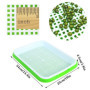 Fuuner germoir pour graines à germer, 6pcs Plateaux de Germination de Graines des Semences, Bacs à Semis avec Étagère en Plastiq