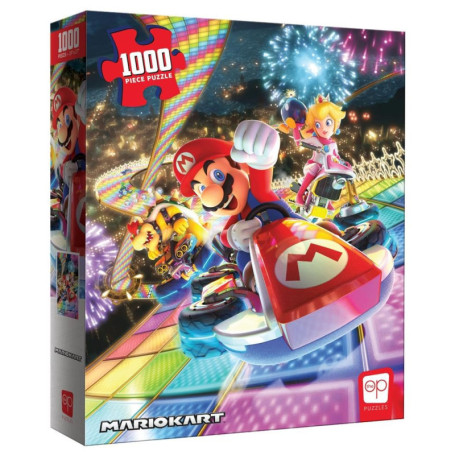 USAopoly Kart Rainbow Road Puzzle Super Mario, TOP-PZ012, Multicoloured