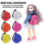 Nizirioo Mini sacs à dos petits sacs d'école : 6 pièces sac à dos poupée miniature fournitures scolaires, mini sac à dos livre m