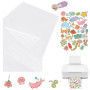 VMUTGA 30 Feuilles Papier Autocollant Imprimante, 100% Transparent Film Autocollant Vinyle A4 Autocollant Papier D'impression Ét