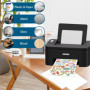 VMUTGA 30 Feuilles Papier Autocollant Imprimante, 100% Transparent Film Autocollant Vinyle A4 Autocollant Papier D'impression Ét