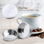 TNOMSNO 51mm Filtre à Café, Porte Filtre à Café Filtre à Café en Acier Inoxydable 51mm, Filtre à Café Réutilisable en Acier Inox