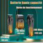 VGR 644 Tondeuse pour Hommes Professionnelle, Tondeuse à Barbe Sans Fil & Rasoir Électrique, Kit de Coupe de Cheveux Rechargeabl