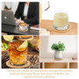 talifoca Lot de 12 dessous de verre en liège - En bois - Réutilisables - Ronds - En liège - Absorbants - Pour café, bar, cuisine