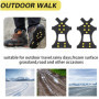 2 pcs Crampons antidérapants,Glace Traction Antidérapant, Inoxydable Crampons,Crampon à Neige Antidérapant,Glace Traction Crampo