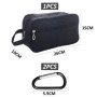 1 trousse de toilette pour homme avec 2 mousquetons, sac de douche, trousse de toilette de voyage, trousse de toilette, sac de t
