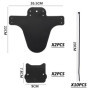 JTMKYO Lot de 2 garde-boue noirs pour vélo, garde-boue de VTT, garde-boue avant et arrière, compatibles avec la plupart des vélo