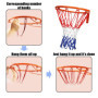 Lot de 4 filets de basket-ball professionnels, portables, convient pour les terrains de sport scolaires, les sports de basket-ba