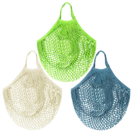 Lot De 3 Sacs En Filet, Sacs En Filet Pour Fruits, Sacs En Filet Pour Courses, Sacs De Rangement Légers, Sacs En Filet Multifonc