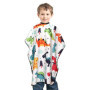 1 cape de coiffeur pour enfant, accessoire de coiffure, réglable, petit dinosaure, convient aux garçons et aux filles., multicol