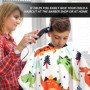 1 cape de coiffeur pour enfant, accessoire de coiffure, réglable, petit dinosaure, convient aux garçons et aux filles., multicol