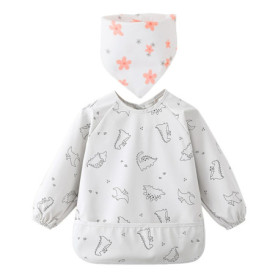 Bangage Bébé 1 Pièce, Écharpe Triangulaire De 1 Pièce, Dossier D'Alimentation Pour Enfants, Tablier Étanche À Manches Longues, D