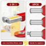 Kit d'accessoires à pâtes pour robot culinaire KVC/KVL Kenwood, appareil à pâtes 3 en 1 en acier inoxydable avec rouleau à pâtes