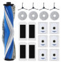 19 pièces ensemble d'accessoires pour Ecovacs Deebot T30S Pro/ T30S, 1 brosse principale en caoutchouc, 4 filtres HEPA, 6 sacs à