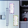 Relota Lot de 6 Bloc Notes, Carnet de Notes, liste de courses magnetique frigo, cahier, avec boîte à cocher, pour le bureau, la 