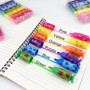 Lixiluxia 24 Pièces Mini Stylos Surligneurs, 6 Couleurs Fluo Pastel, Mini Surligneur Kawaii, Marqueurs et Surligneurs pour Enfan