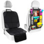 Fervalyna Protecteur de Siège de Voiture Isofix, Antidérapant Protection Siege Auto avec Poches Organisateur, Universelle Imperm