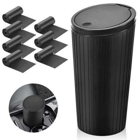 Peevisap Poubelle Voiture, Cendrier Voiture, Poubelle De Voiture, Voiture Poubelle, Mini Poubelle Voiture Avec 7 Rouleaux De Sac