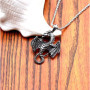 southbankstore Collier personnalisé en forme de dragon féroce avec pendentif en forme de dragon, Zinc