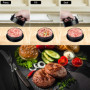 Newpop Presse à Hamburger Professionnel 3 en 1, Antiadhésive Presse à Burger avec Poignée en ABS, Moule Steak Haché pour de Déli