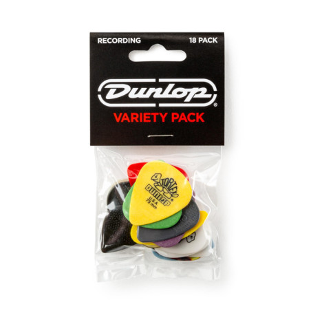 DUNLOP - PVP120 - médiators Recording Variety Pack, sachet de 18