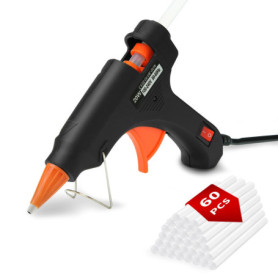 AUXHCYL Pistolet à Colle Chaude avec 60 Bâtons de Colle, Pistolet à Colle Loisirs pour Projets Bricolage à Domicile et au Bureau