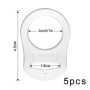 Neoreser 5 Pcs Attache Tetine Silicone, Bouton Silicone Anneau, Anneau en Silicone Adaptateur de Sucette, Adaptateur Bague pour 