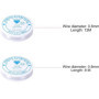 iCovalescent 2 Rouleaux de Fil élastique Transparent, Fil Elastique pour Bracelet, Utilisés pour Les Bracelets, Les Perles, L'ar