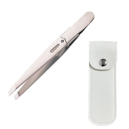 Eupneicu Pincette, Pince A Epiler Professionnelle Pour Les Sourcils, Pointes Inclinées, Pincettes En Acier Inoxydable, Pour Sour