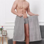 ZHYUAN Paréo de Sauna,Serviette de sauna pour homme,Draps de Bain pour Homme,Serviette de Bain Ajustable élastique avec Fermetur